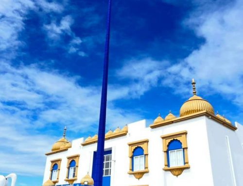 ਪਹਿਲੀ ਵਾਰ ਟਾਕਾਨਿਨੀ ਗੁਰਦੁਆਰਾ ਸਾਹਿਬ ਦੇ ਨਿਸ਼ਾਨ ਸਾਹਿਬ ਦੇ ਚੋਲੇ ਦਾ ਰੰਗ ਨੀਲਾ ਬਾਣਾ